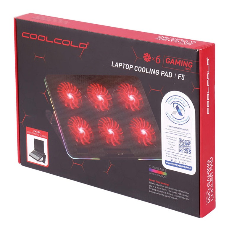 کول پد لپ تاپ Coolcold F5